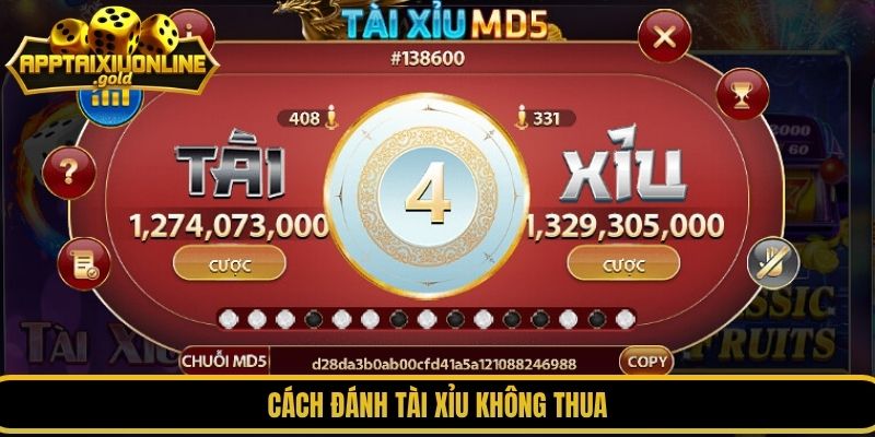 cách đánh tài xỉu không thua