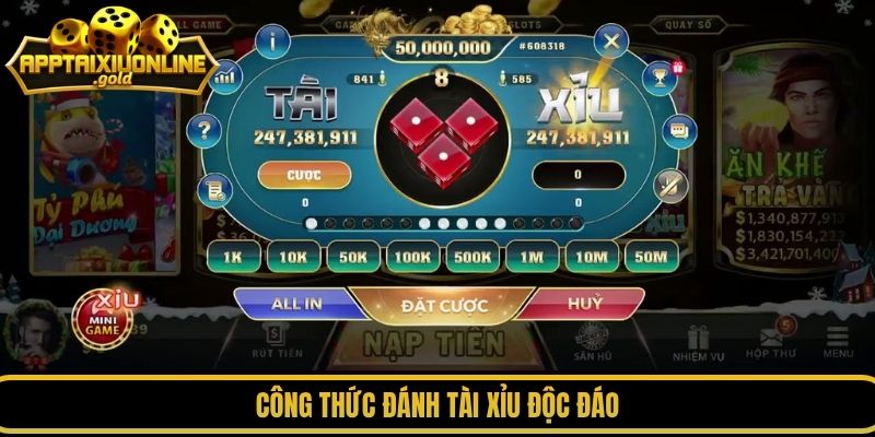 Công thức đánh tài xỉu độc đáo